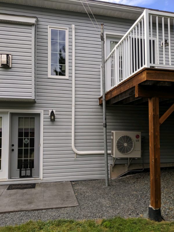 Ductless heat pump install