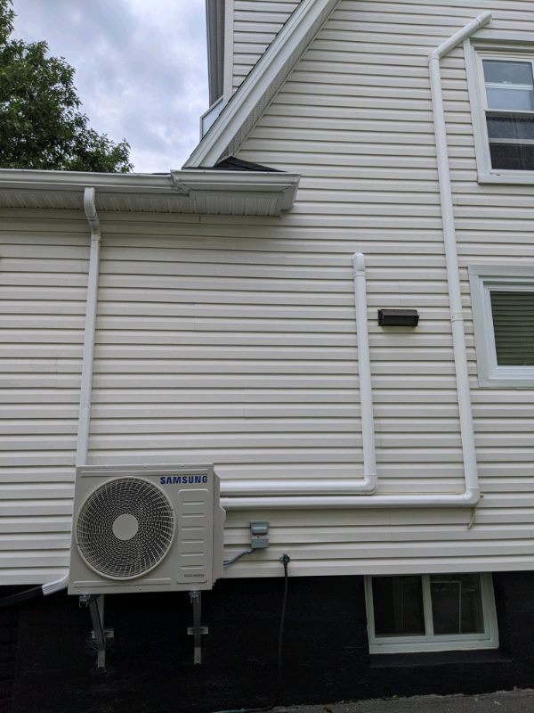 Ductless heat pump install