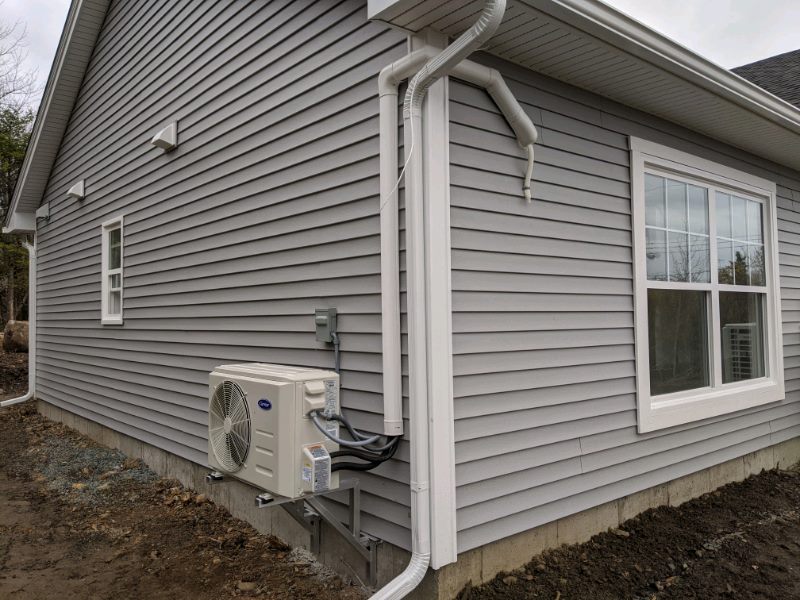 Ductless heat pump install