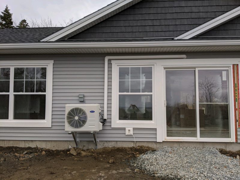 Ductless heat pump install