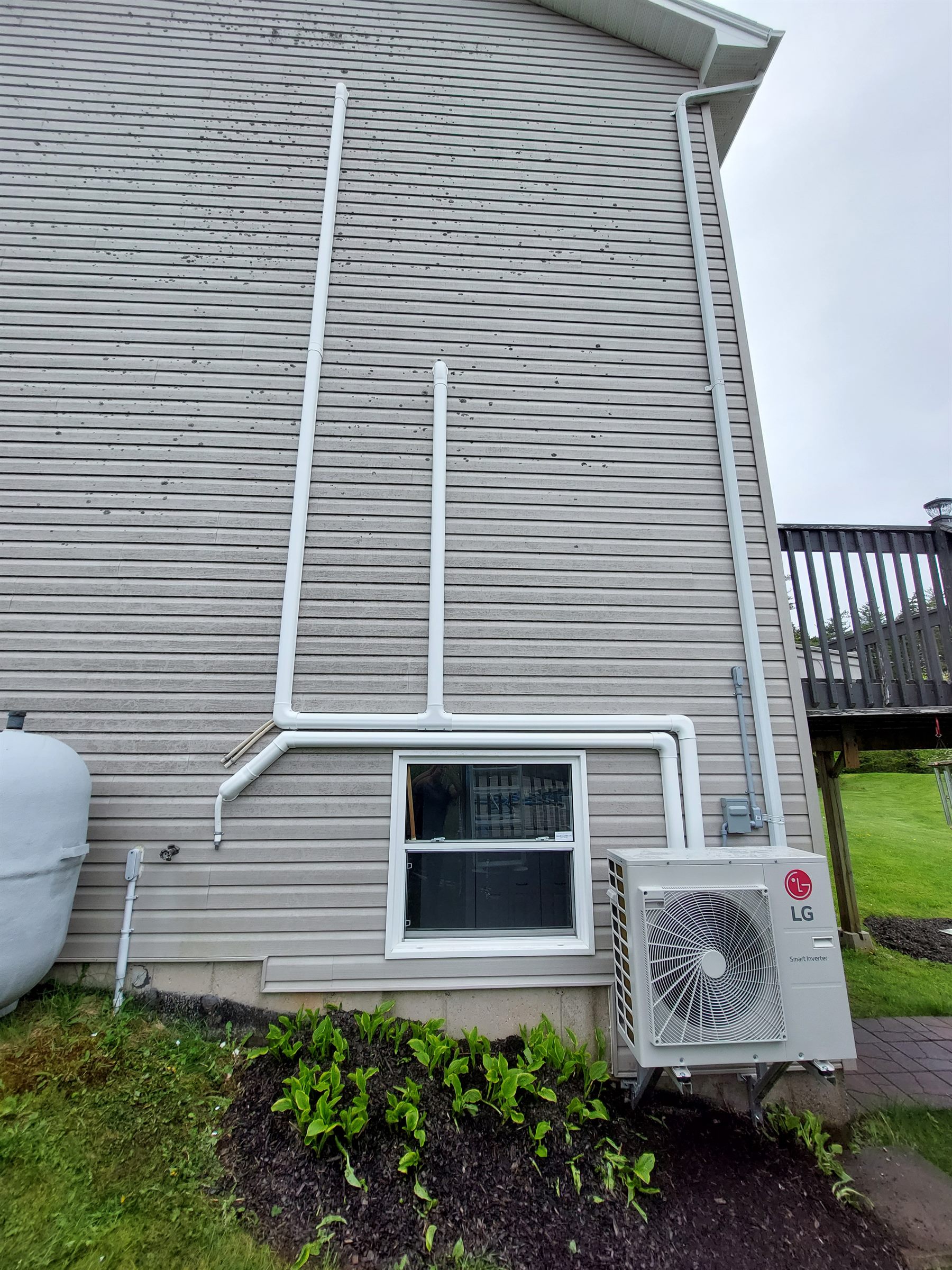 Ductless heat pump install