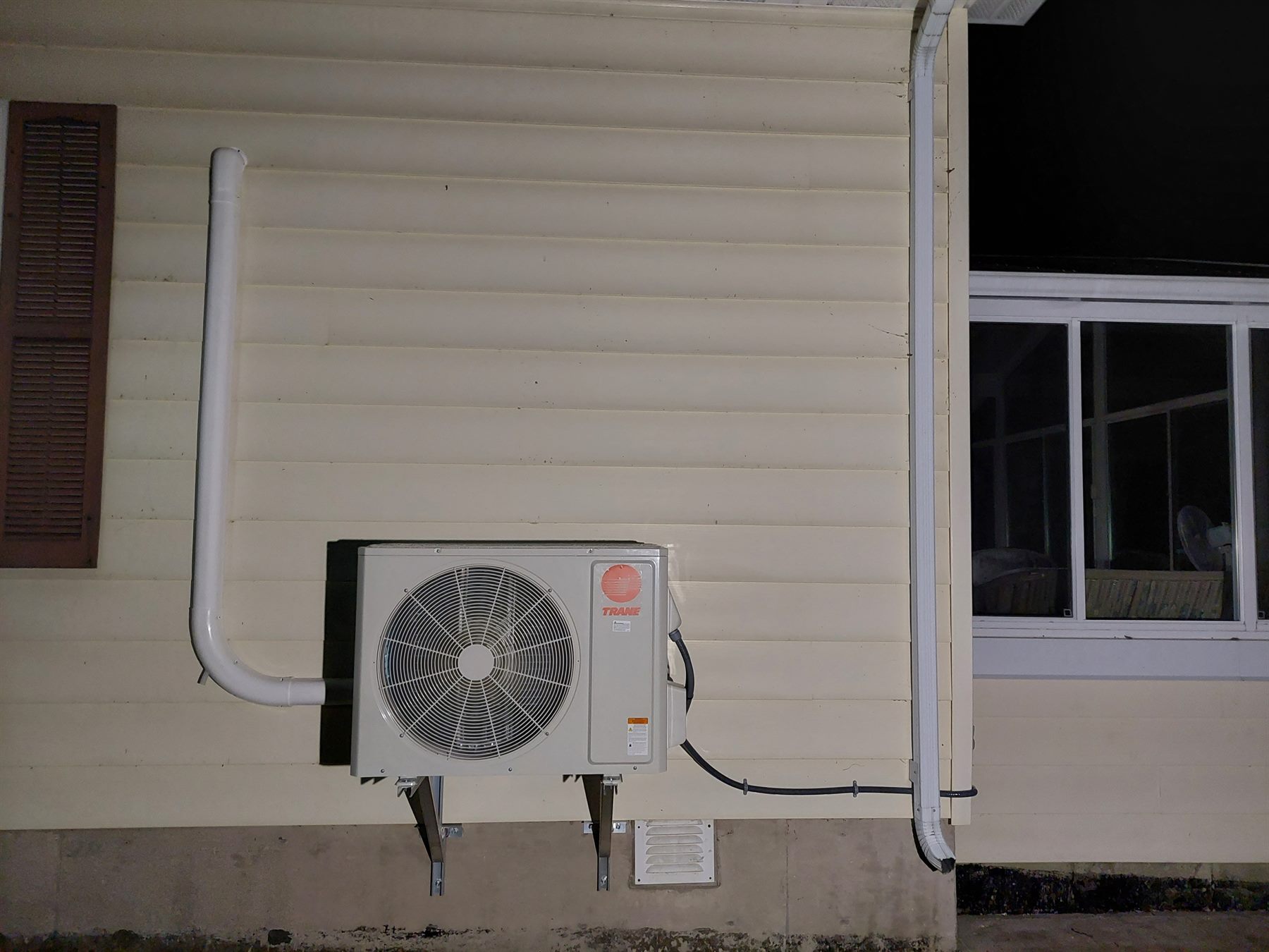 Ductless heat pump install