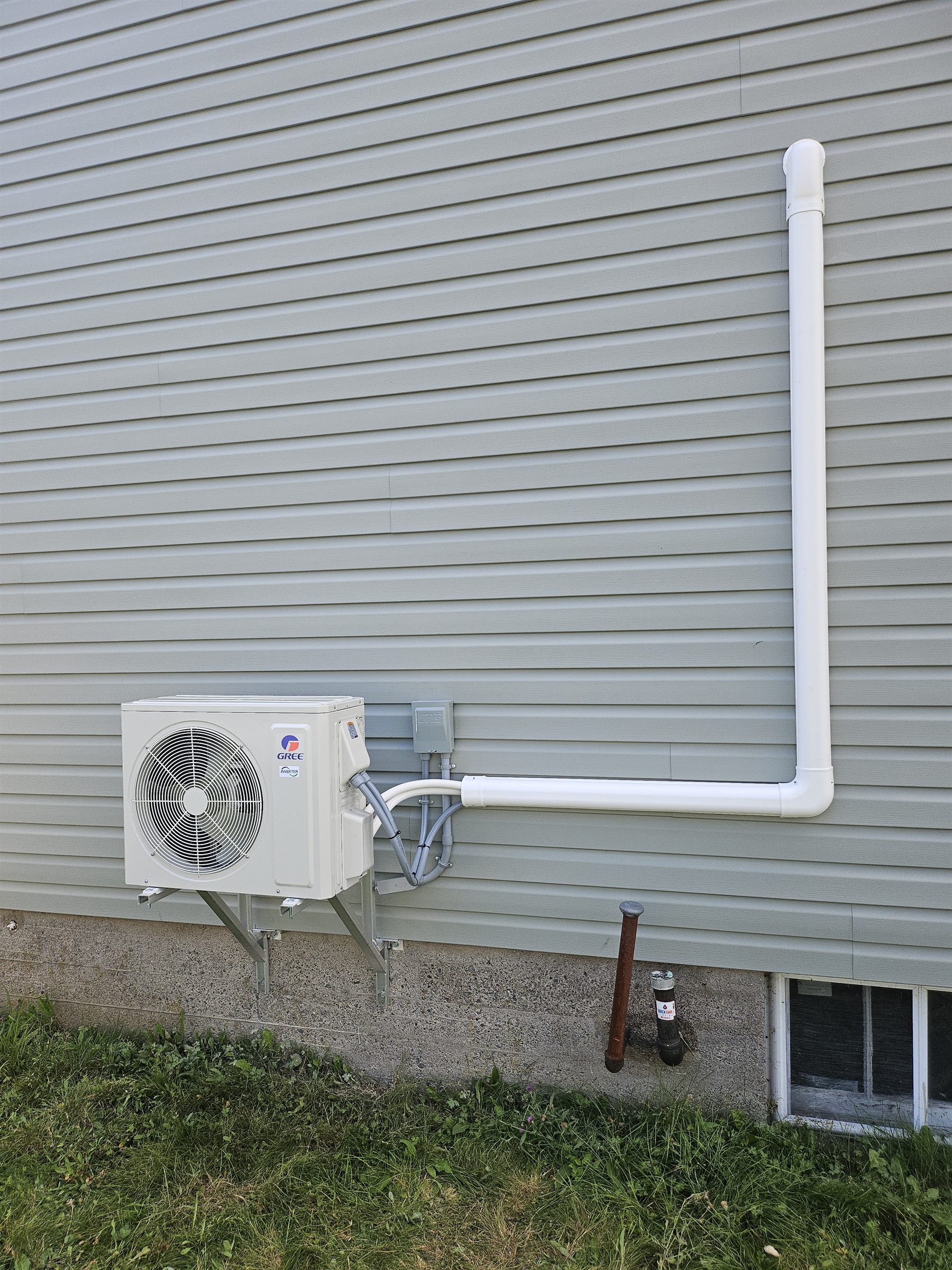 Ductless heat pump install