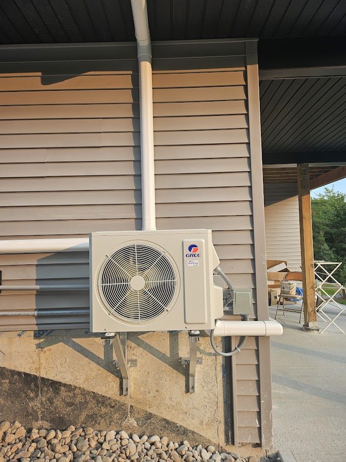 Ductless heat pump install