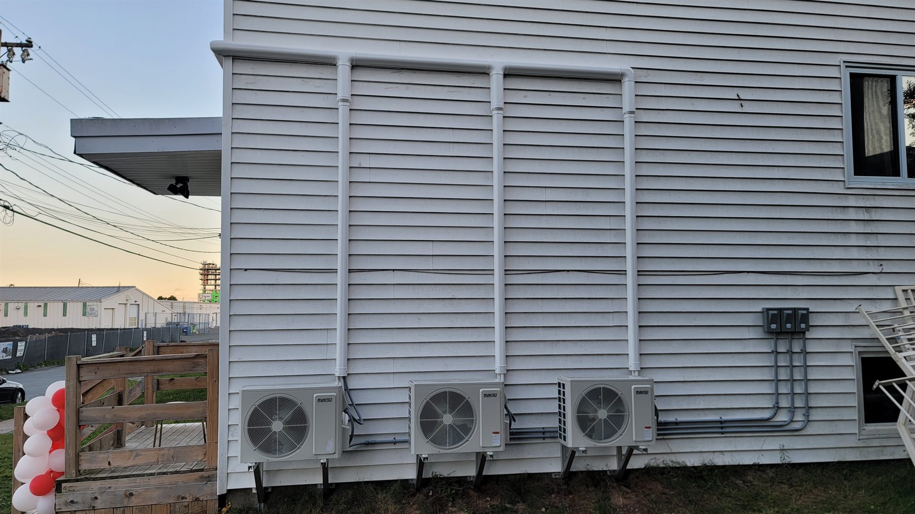 Ducted heat pump install