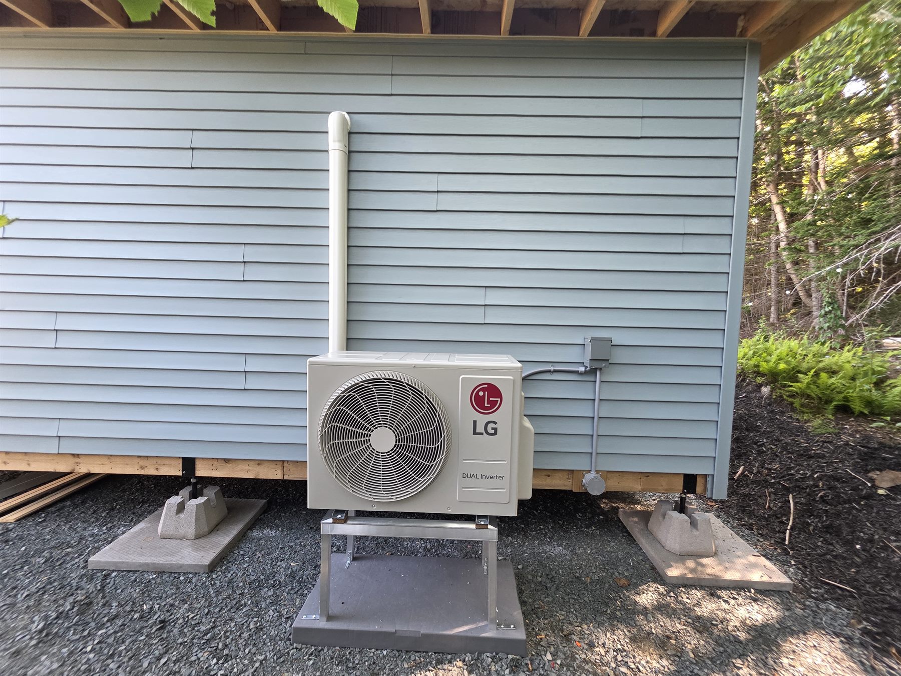 Ductless heat pump install