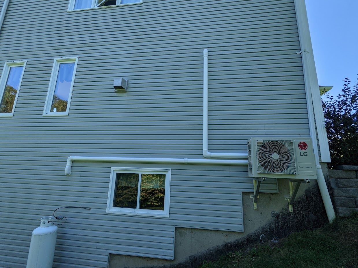 Ductless heat pump install