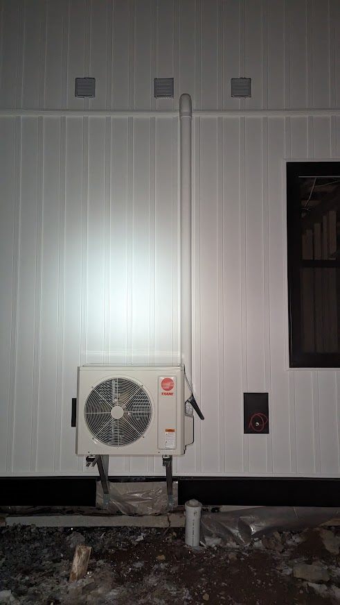 Ductless heat pump install
