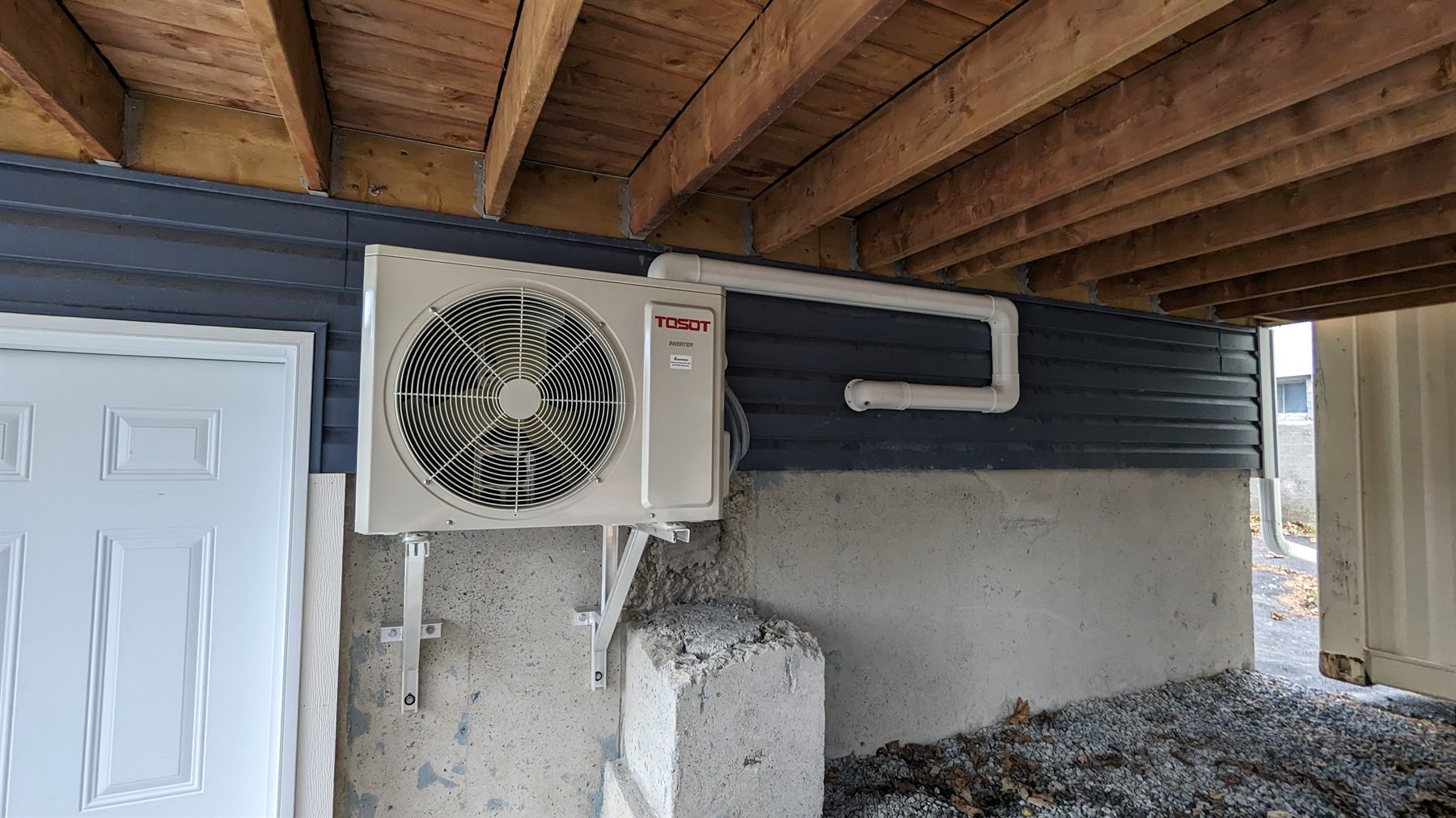 Ductless heat pump install