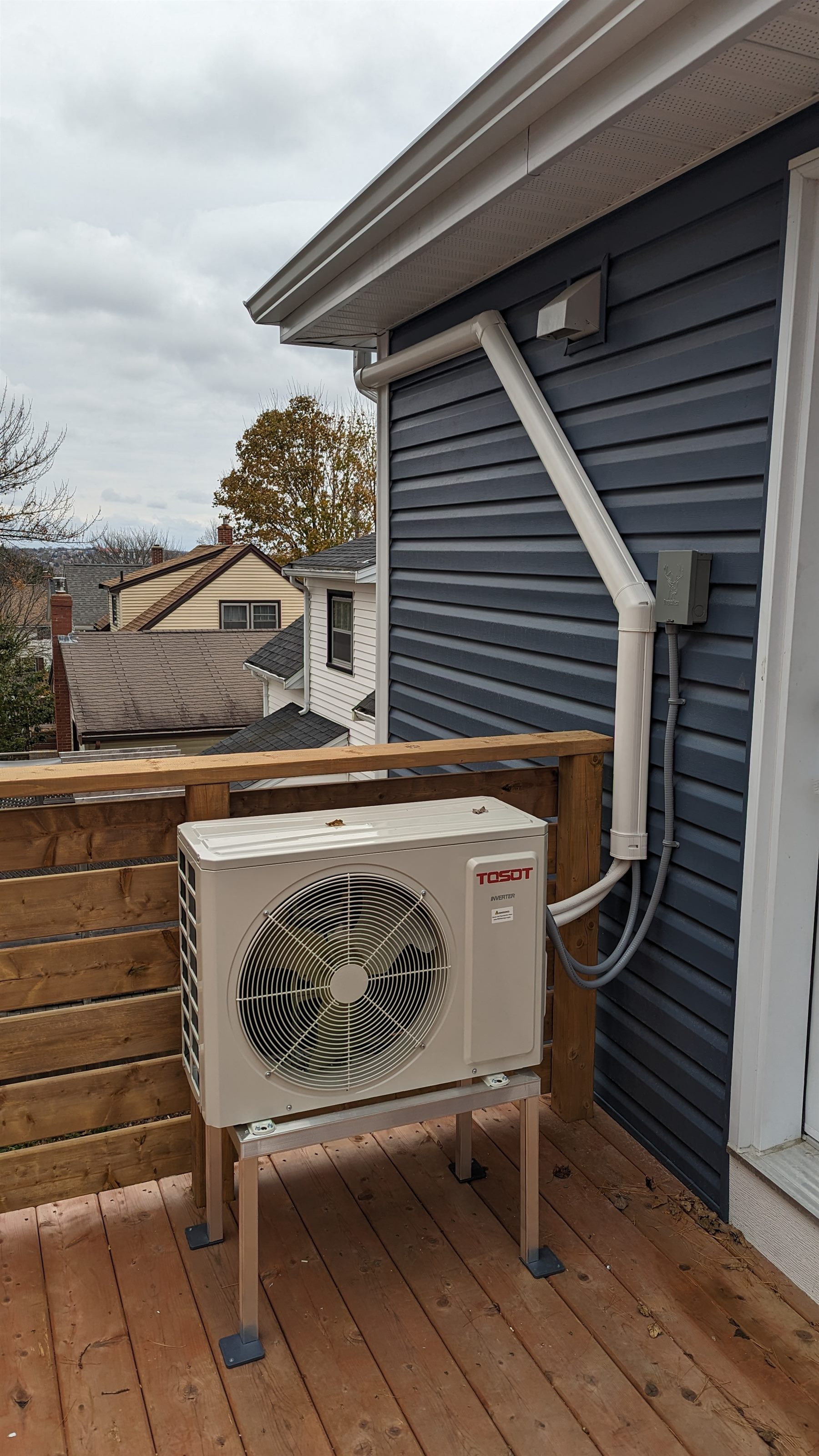 Ductless heat pump install