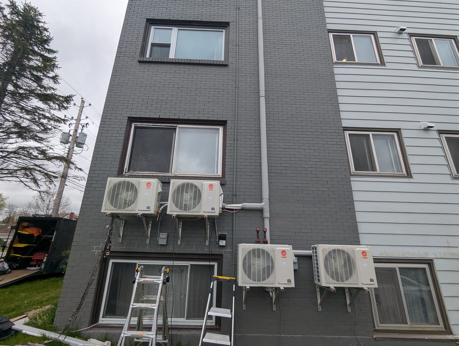Ductless heat pump install