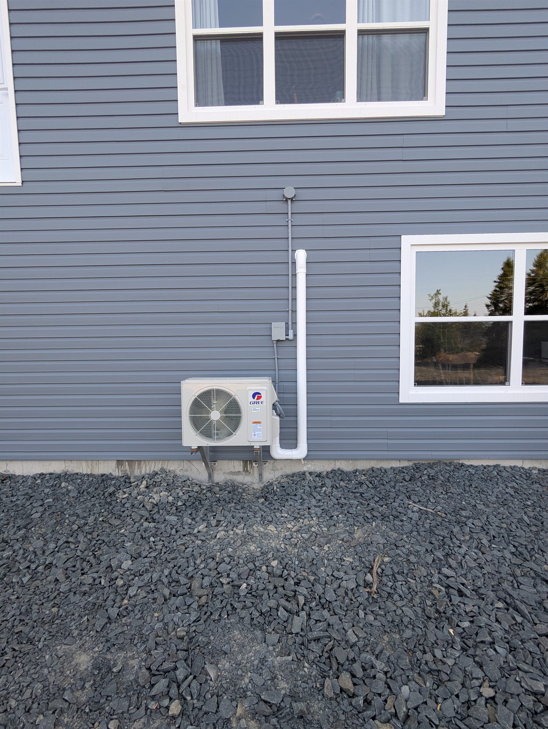Ductless heat pump install