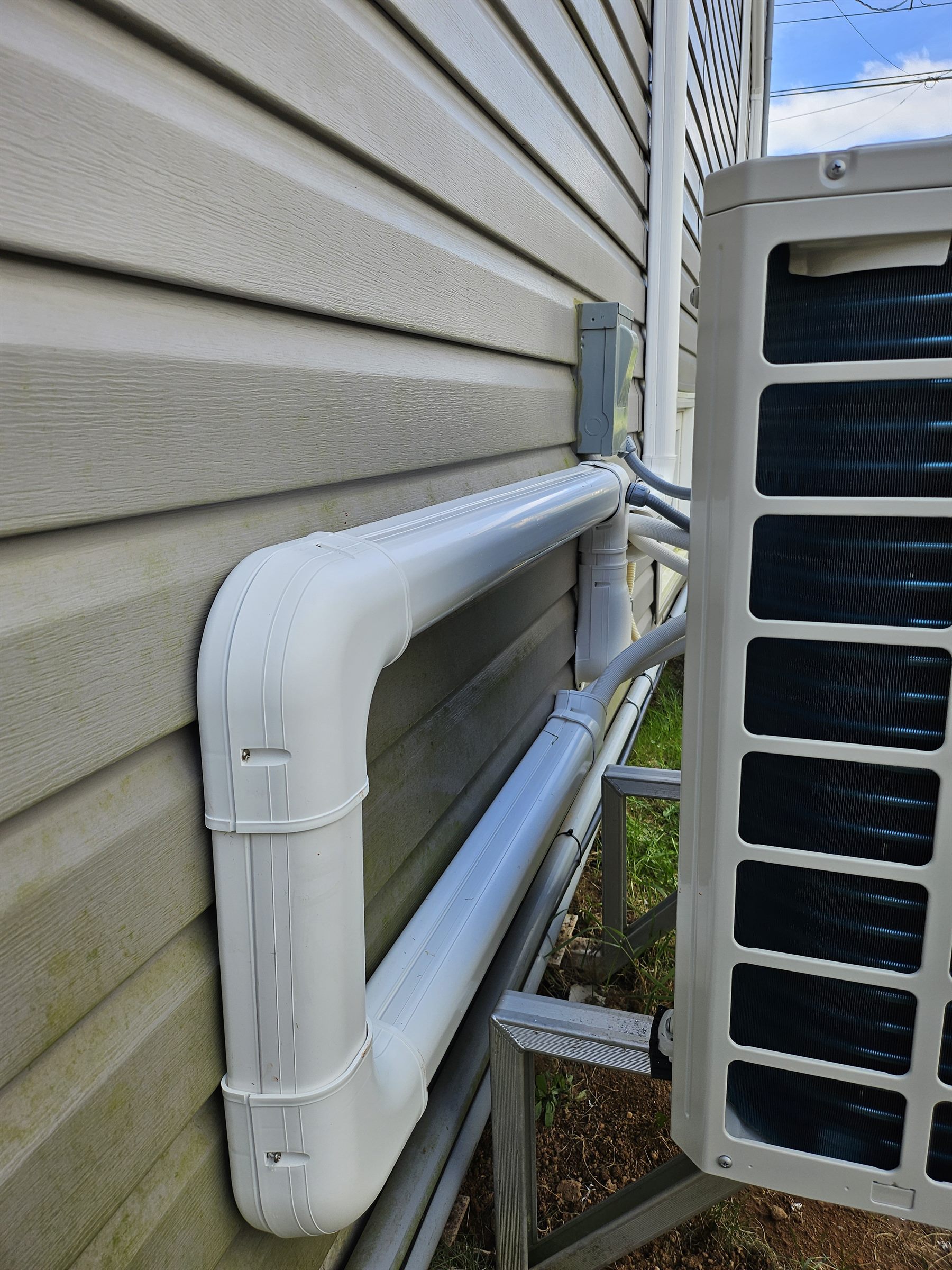 Ductless heat pump install