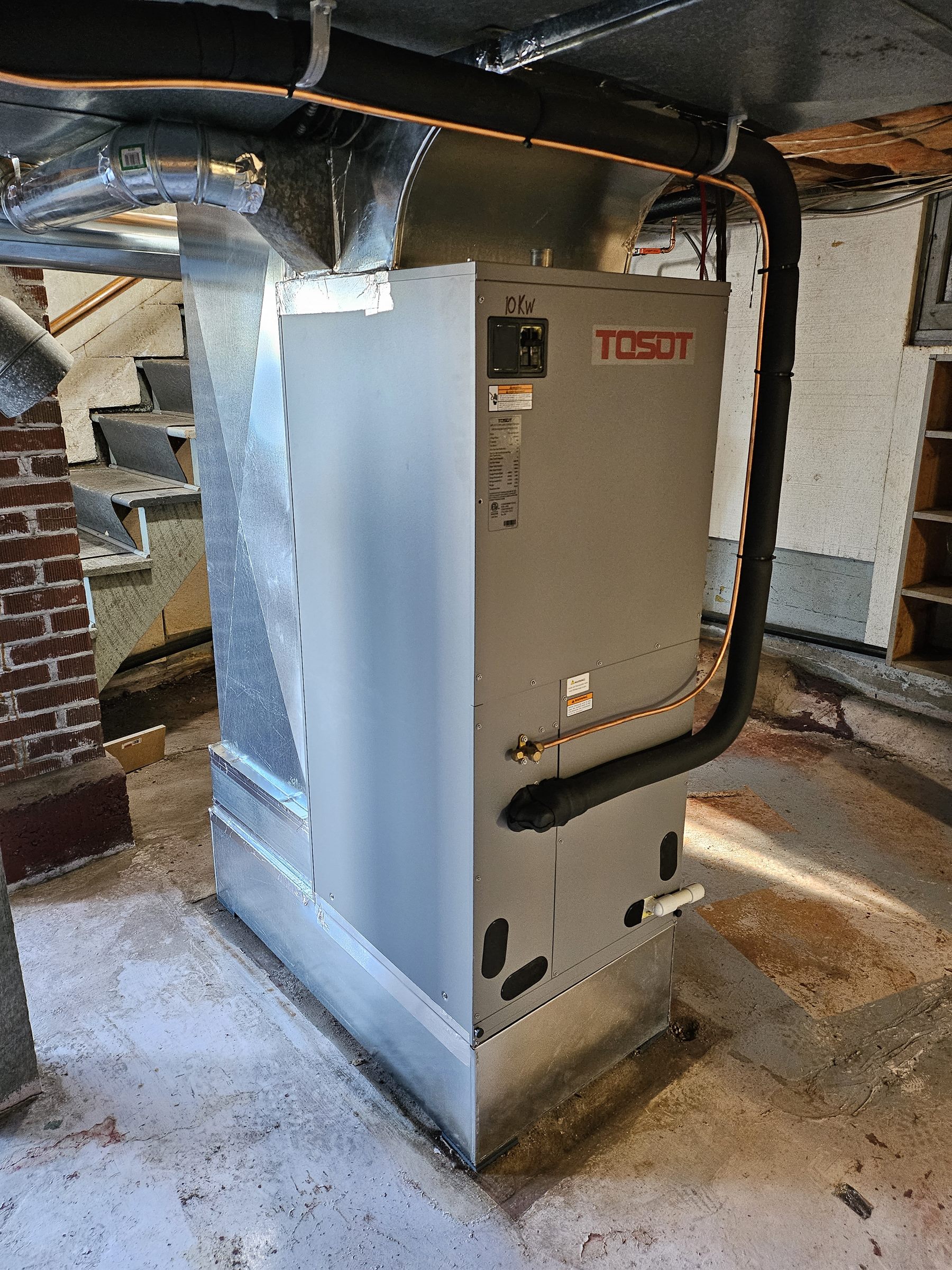 Ducted heat pump install