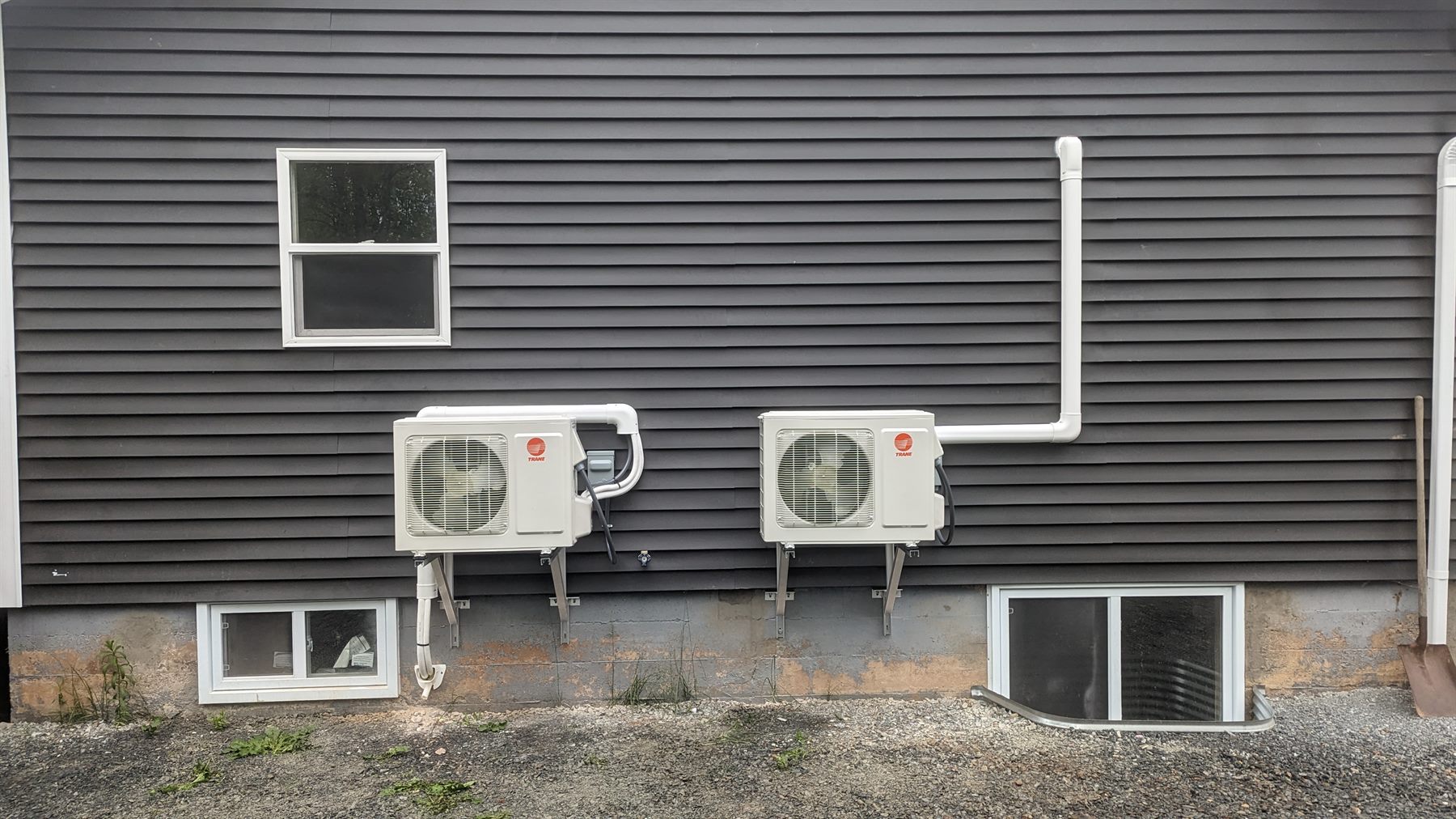 Ducted heat pump install